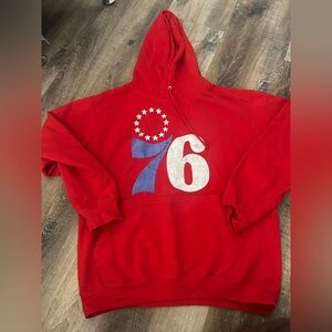 Red Philadelphia76ers Hoodie